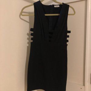 Tobi Black Cage Cut-Out Mini Dress Size S